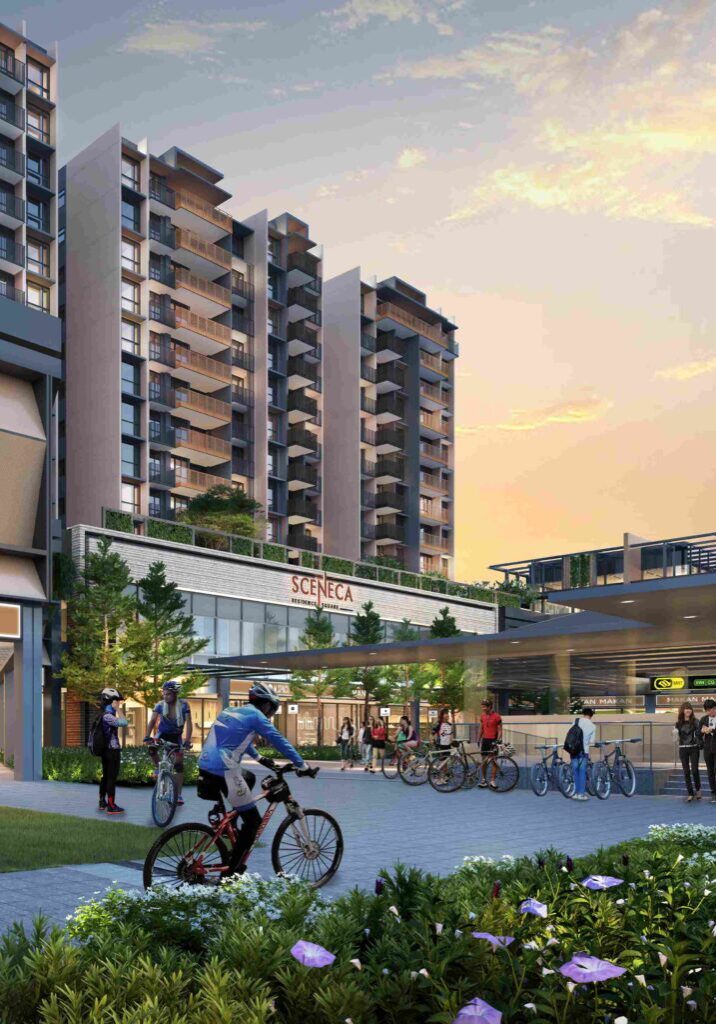 Sceneca Residence Entrance MRT